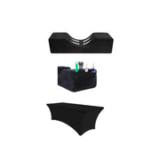 Pachet Promo Perna extensii gene Negru +Husa perna Antonella Negru+Husa pat cosmetic Negru