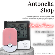 Pachet Promo Mini Ventilator Gene+Ceas Multifunctional