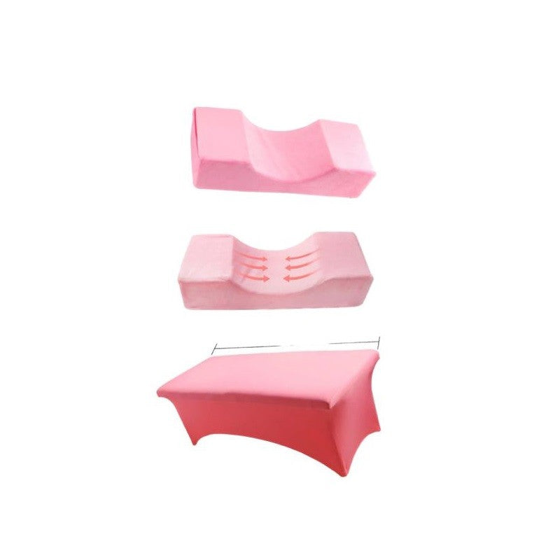 Pachet Promo Perna extensii gene Roz +Husa perna Antonella Roz+Husa pat cosmetic Roz