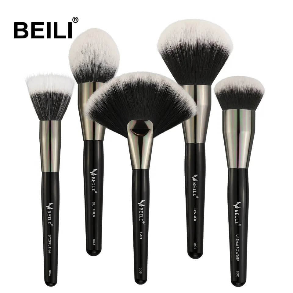 Set 5 pensule make-up Beili Black Professional