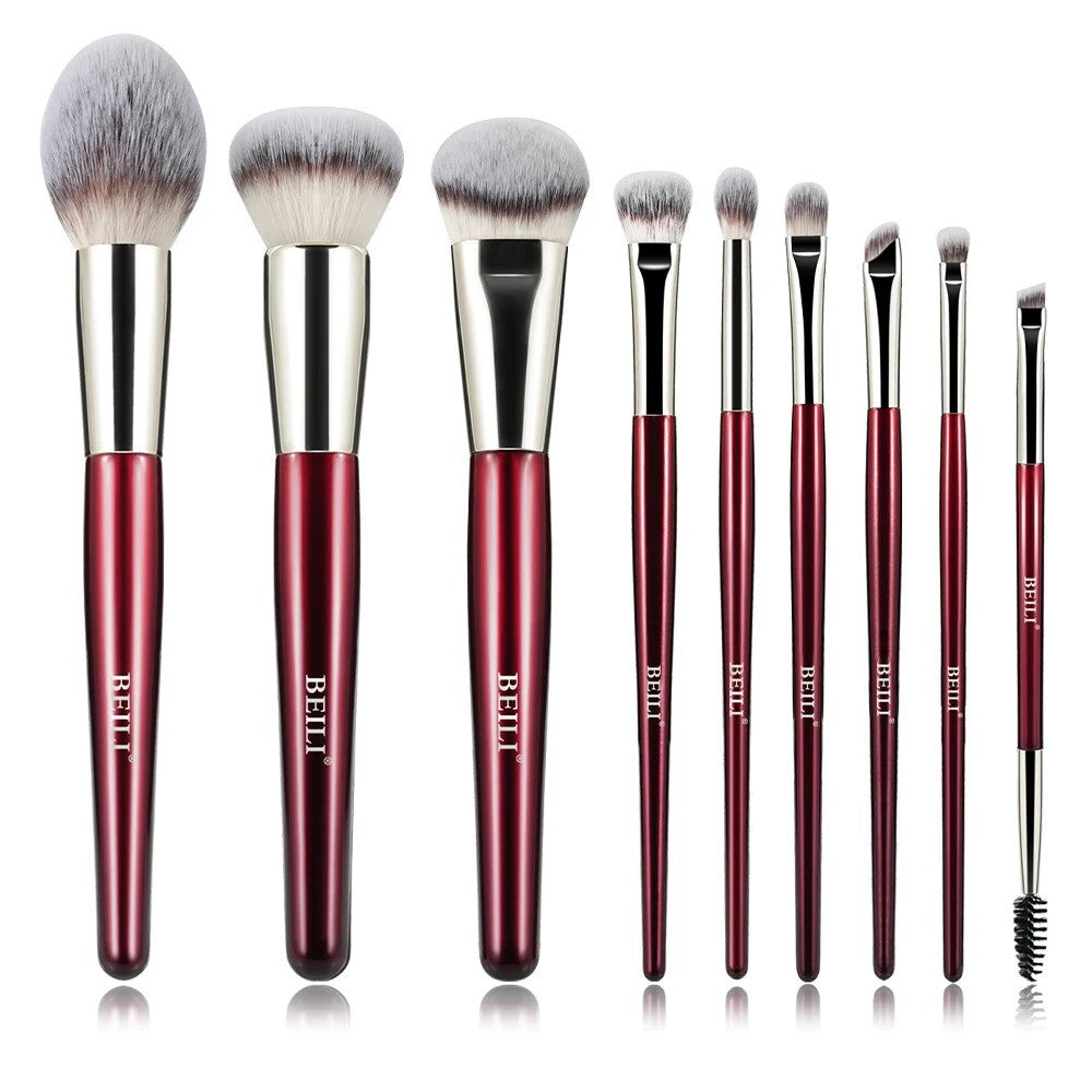Set 9 pensule make-up Beili Red PR9 Vegan