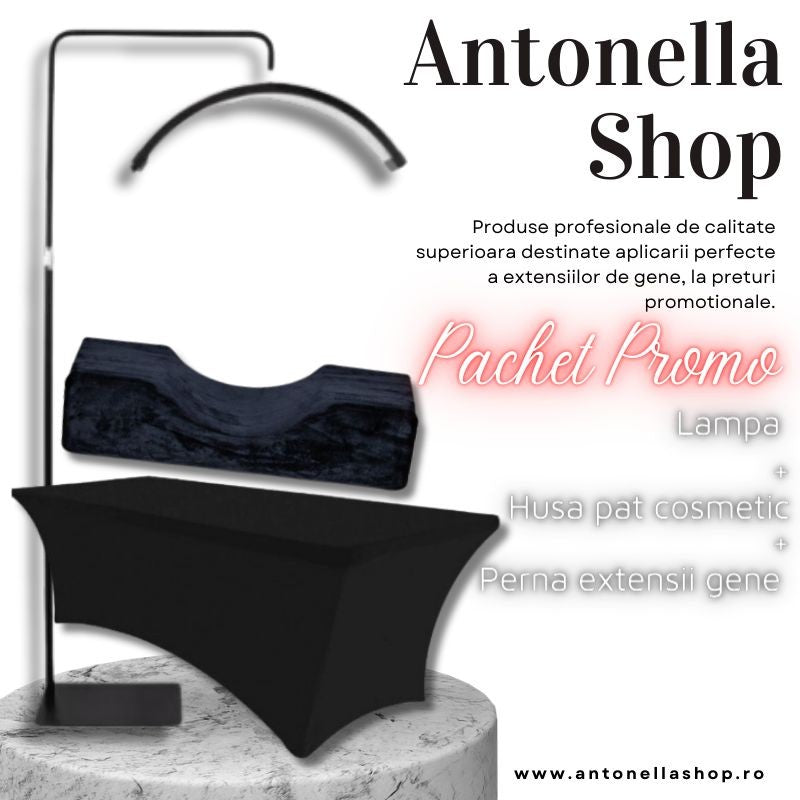 Pachet Promo Lampa+Husa Pat Negru+Perna Pat Negru