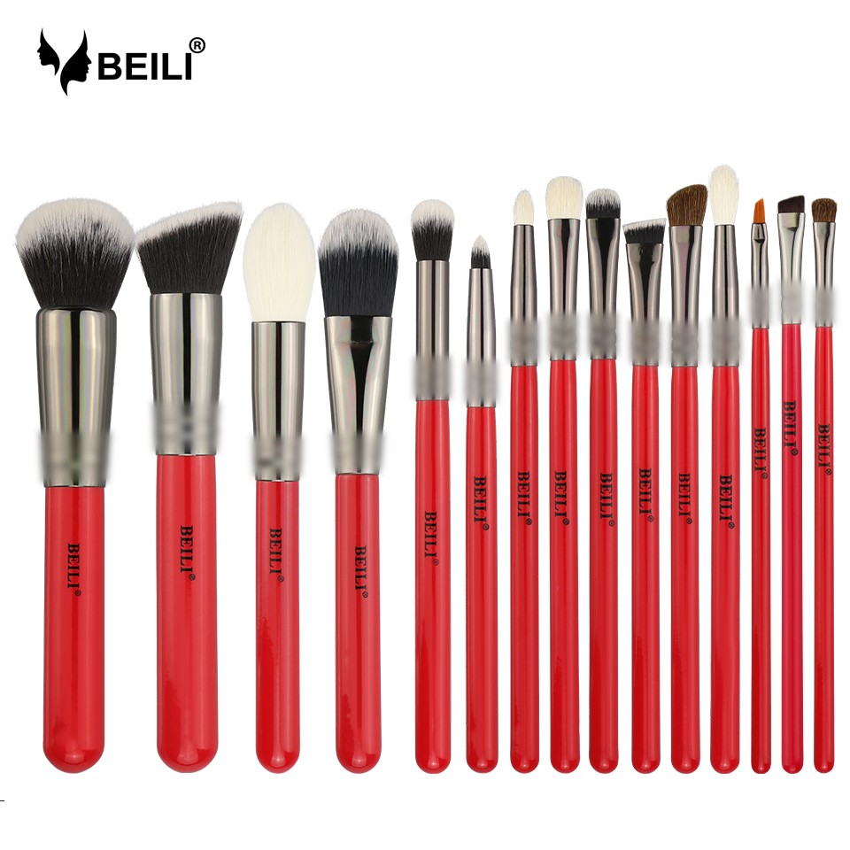 Set 15 pensule make-up Beili Red