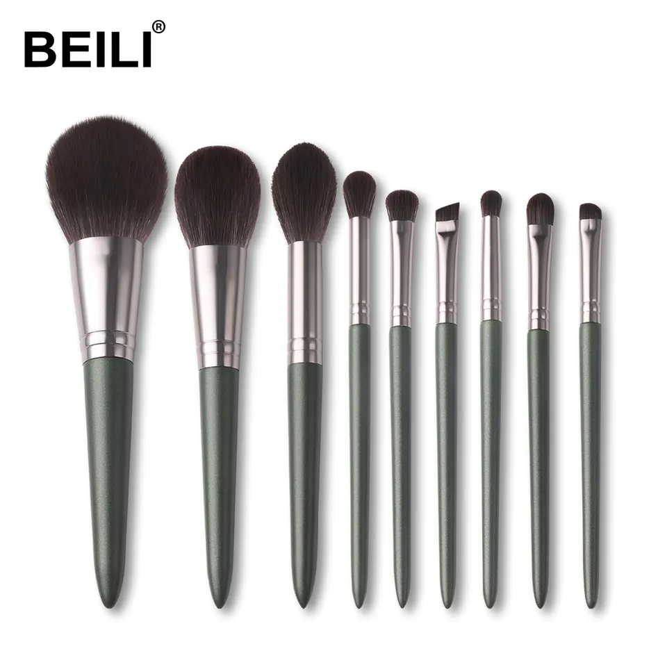 Set 9 pensule make-up Beili Green Vegan
