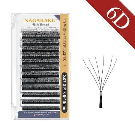 Extensii Gene Nagaraku 6D W gata facute, 12 linii