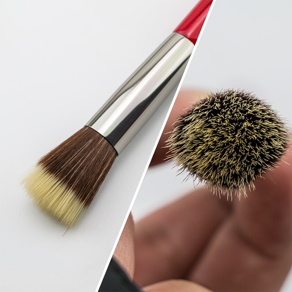 Pensula contouring / fond de ten par sintetic Beili Red H122