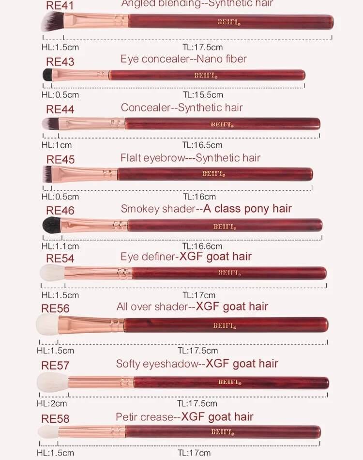 Set 25 pensule make-up Beili Vintage