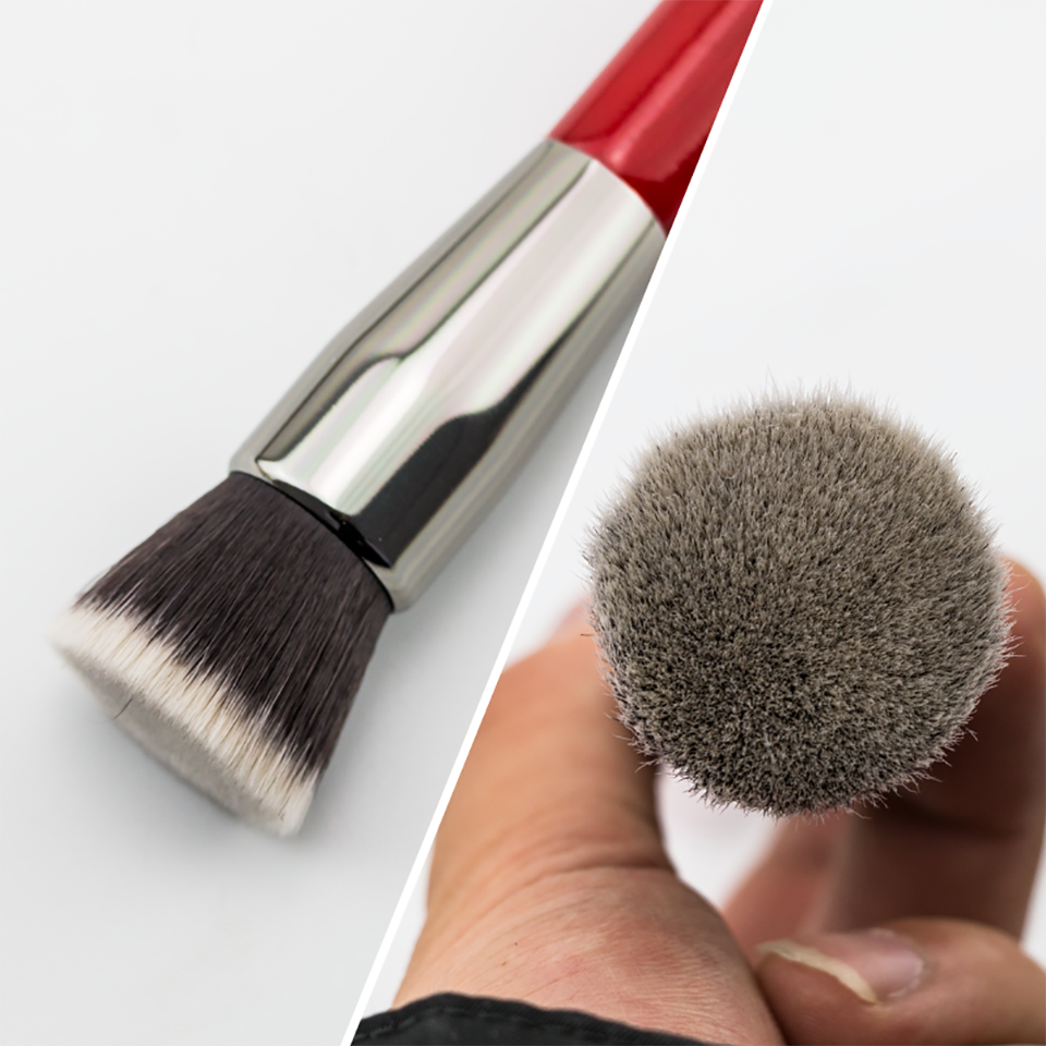 Pensula fond de ten par sintetic Beili Red H104