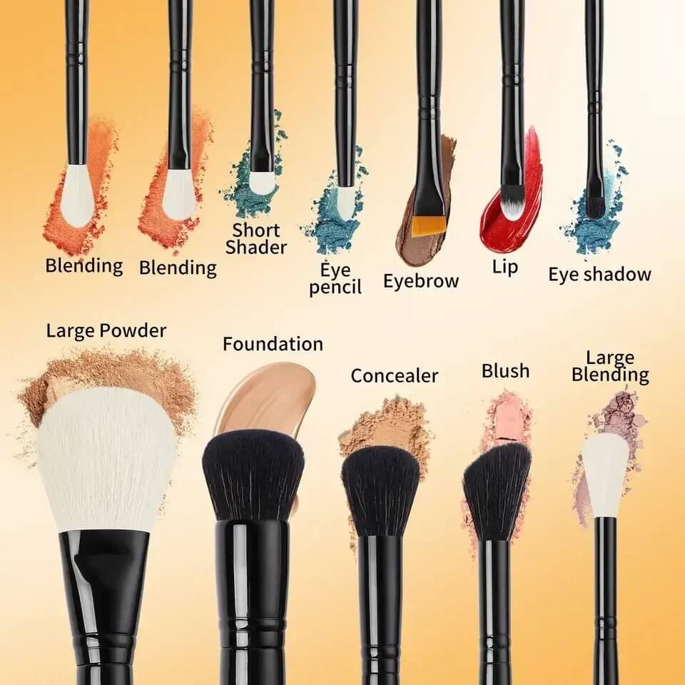 Set pensule make-up Beili Black 24