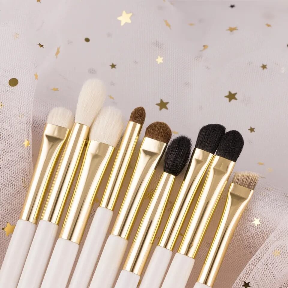 Set 9 pensule make-up Beili White Gold