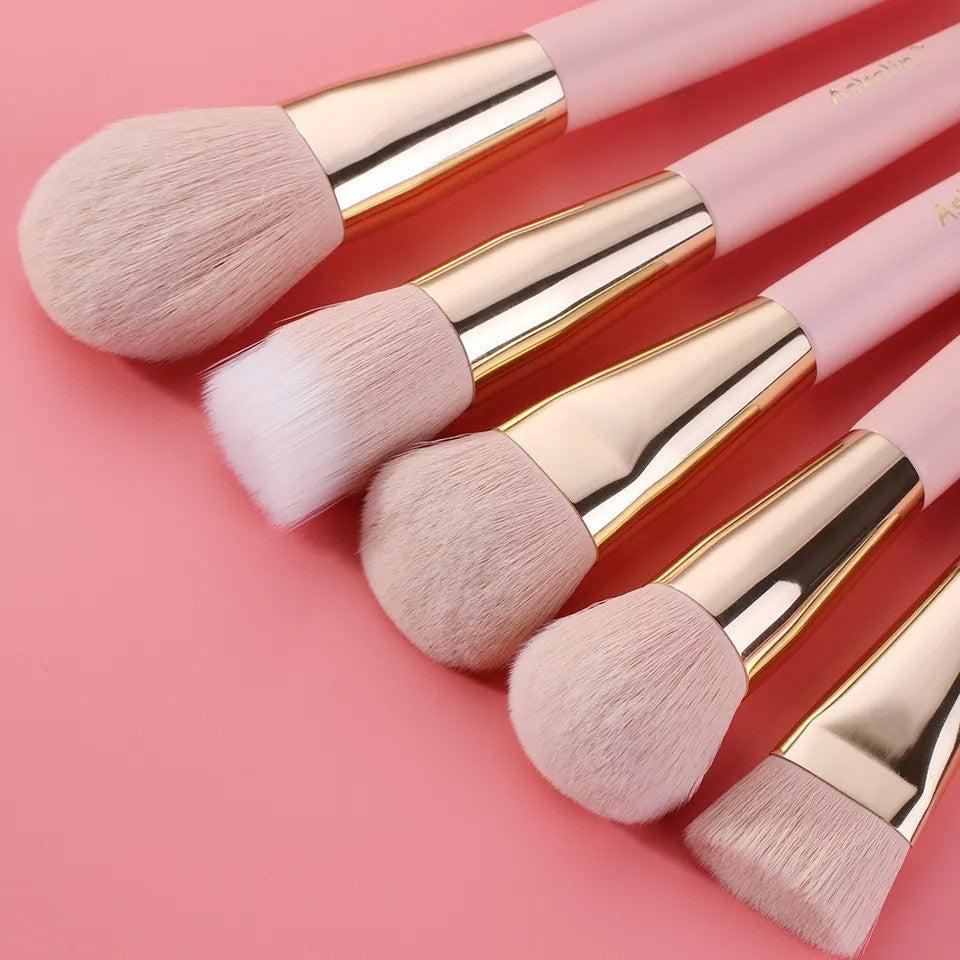 Set 15 pensule make-up Beili Pink Vegan