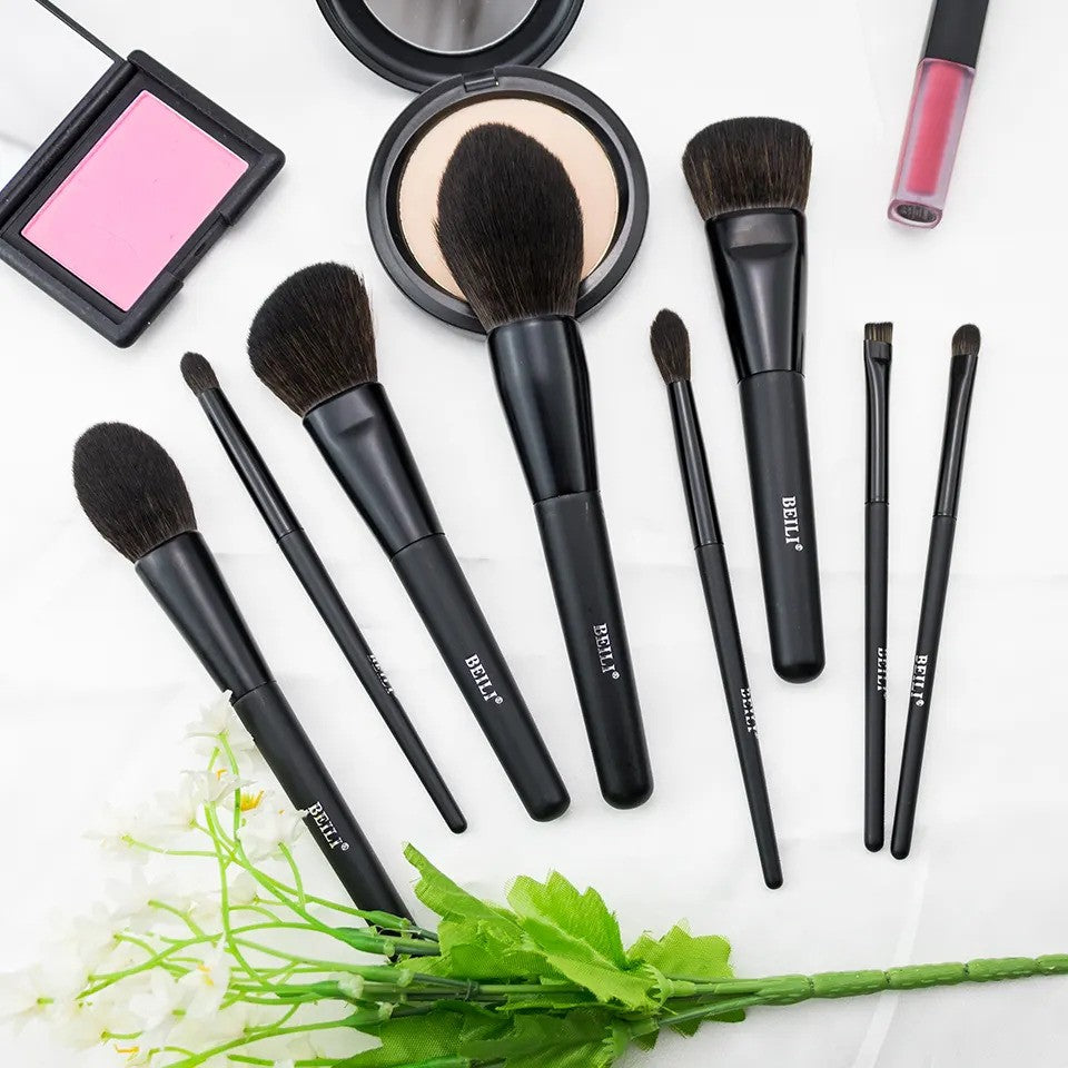 Set 8 pensule make-up Beili Luxury Black Vegan