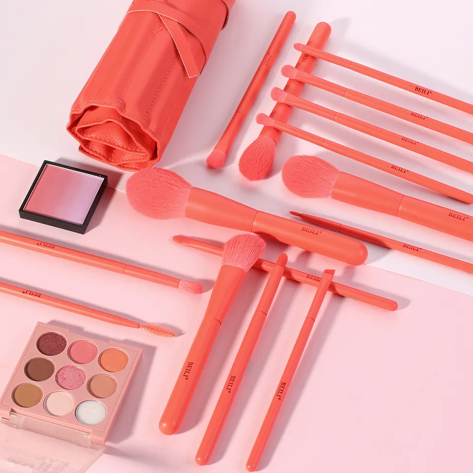 Set 15 pensule make-up Beili Orange Vegan