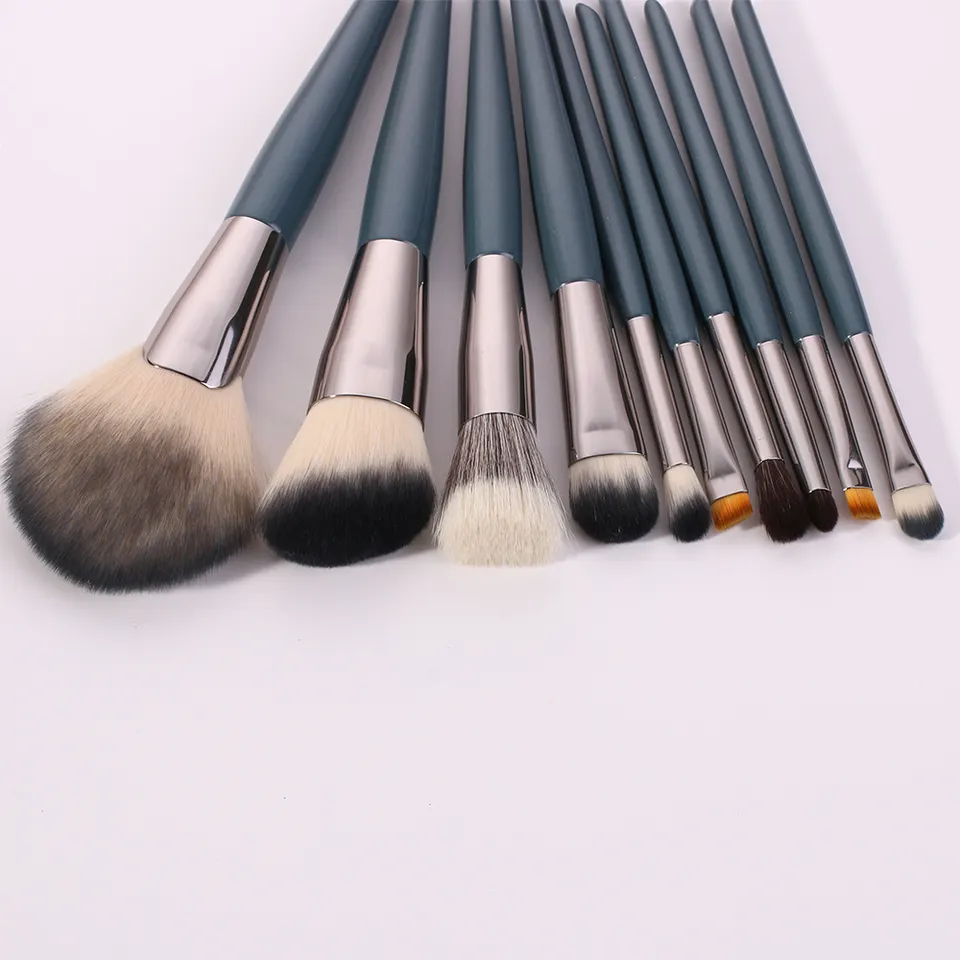 Set 10 pensule make-up Beili Grey Vegan