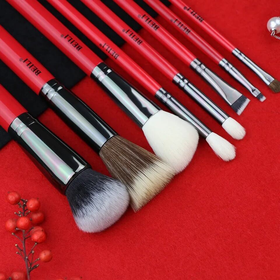 Set 8 pensule make-up Beili Red