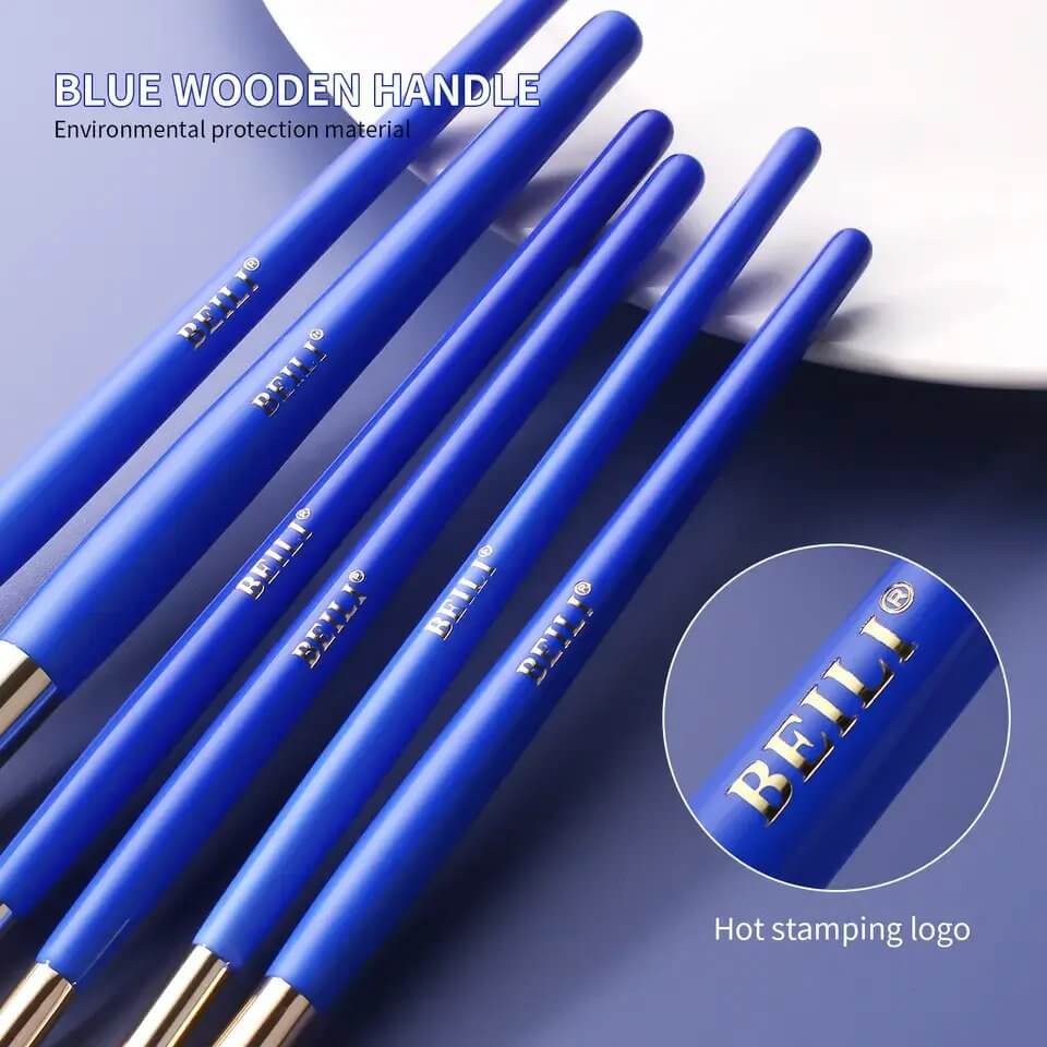 Set pensule Make-up Beili Blue 7