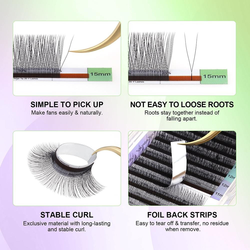 Extensii Gene Nagaraku Single Tip 2D Y