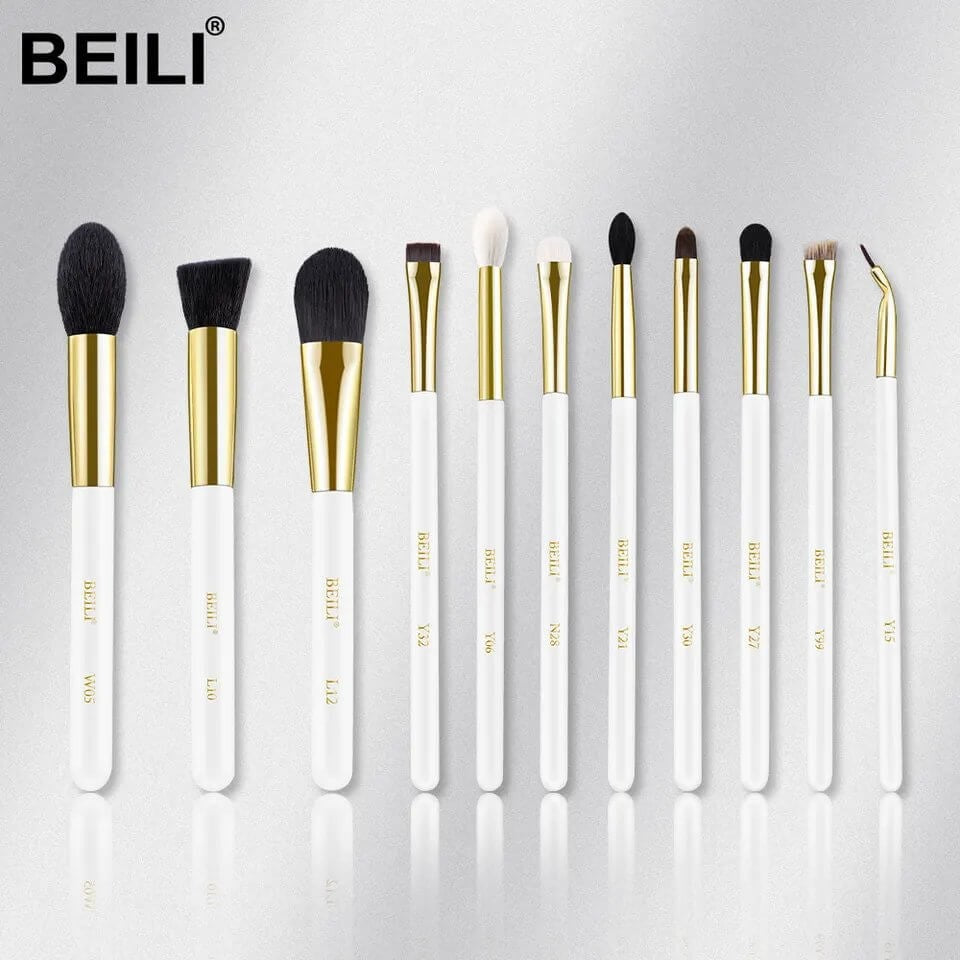 Set 11 pensule Beili White Gold