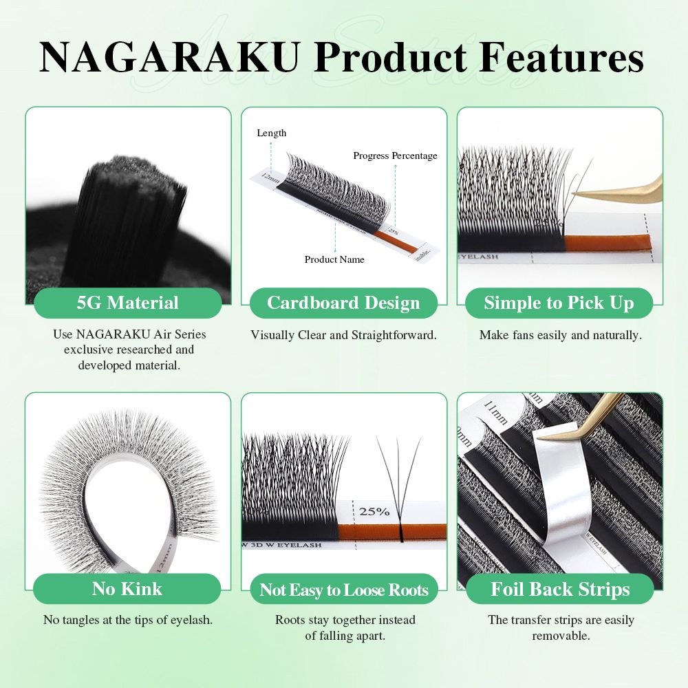 Extensii Gene Nagaraku Narrow 3D W Air Series