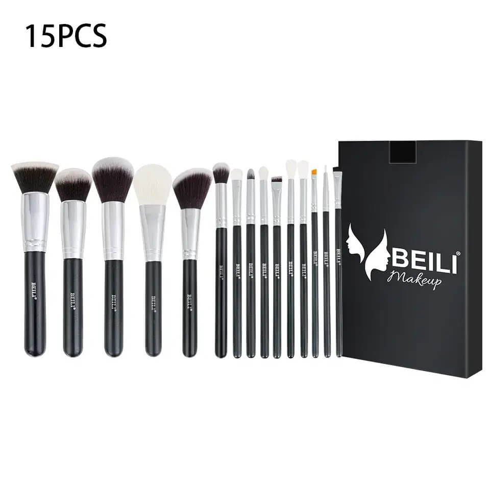 Set 15 pensule make-up Beili Black