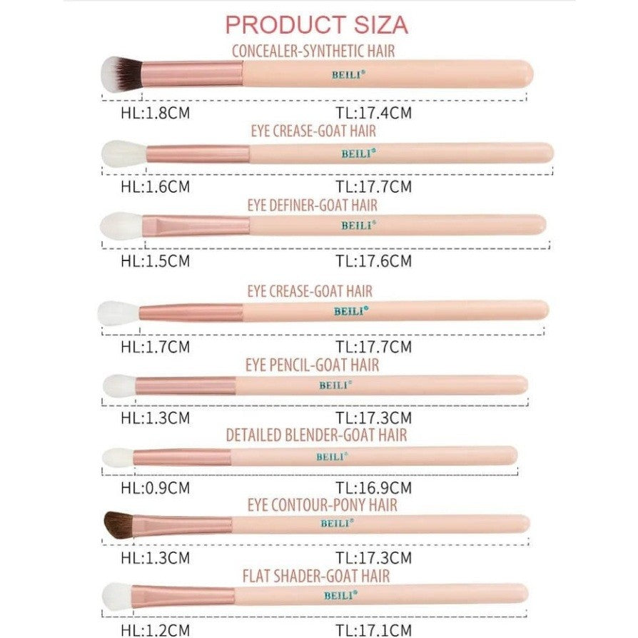 Set 19 pensule make-up Beili Cream