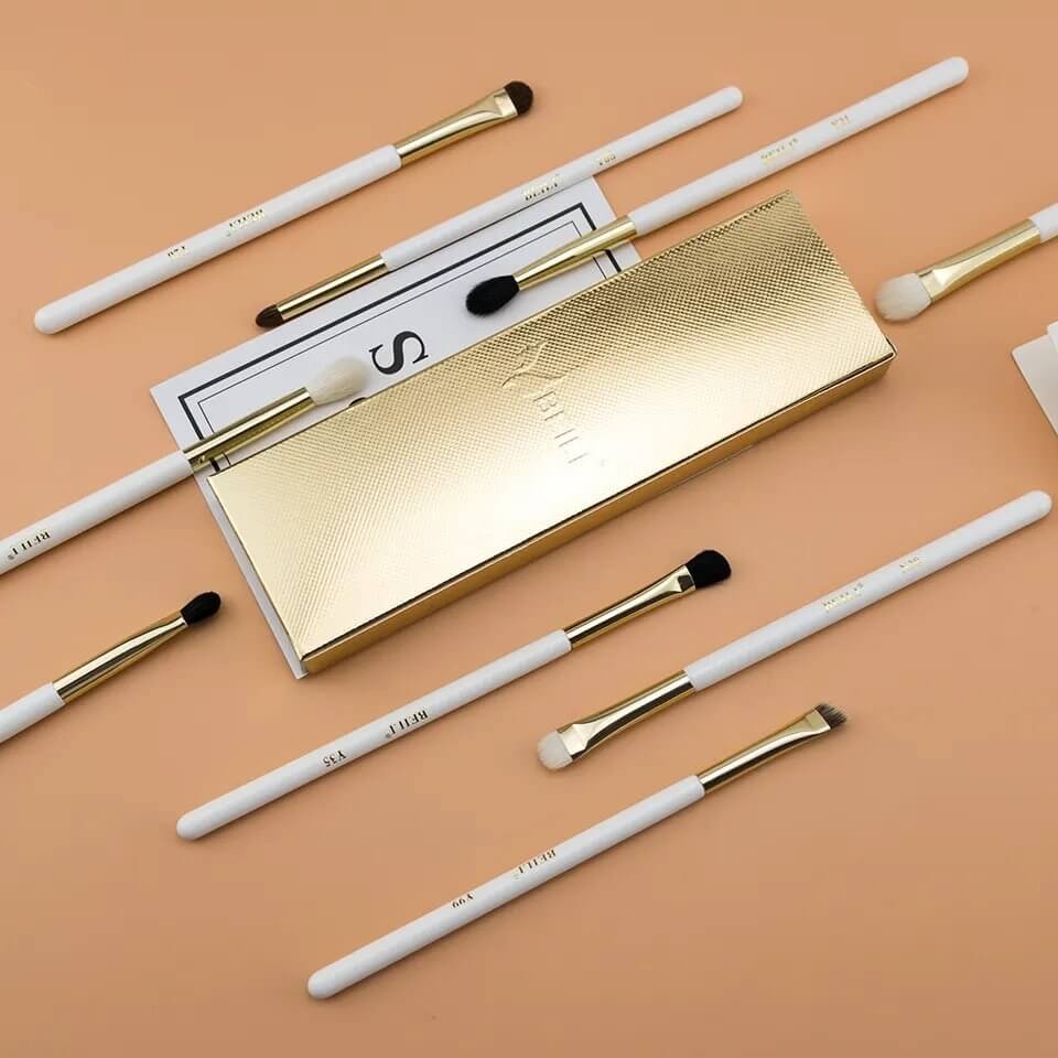 Set 9 pensule make-up Beili White Gold