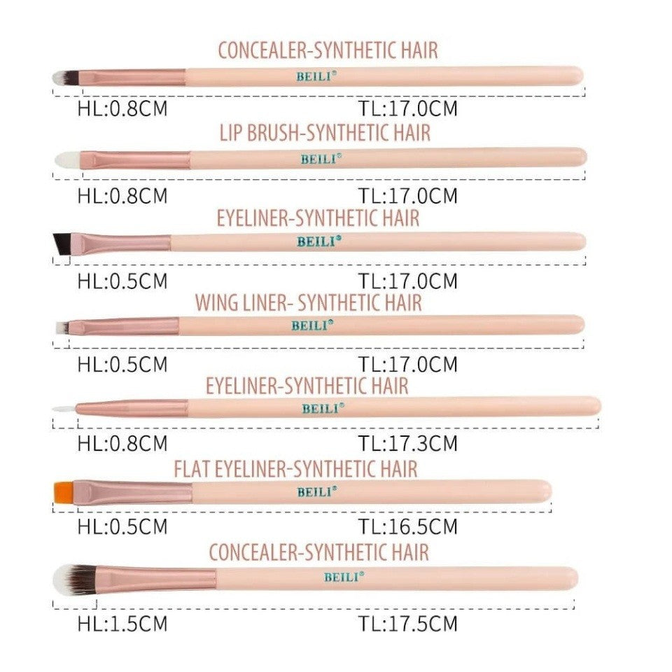 Set 25 pensule make-up Beili Cream