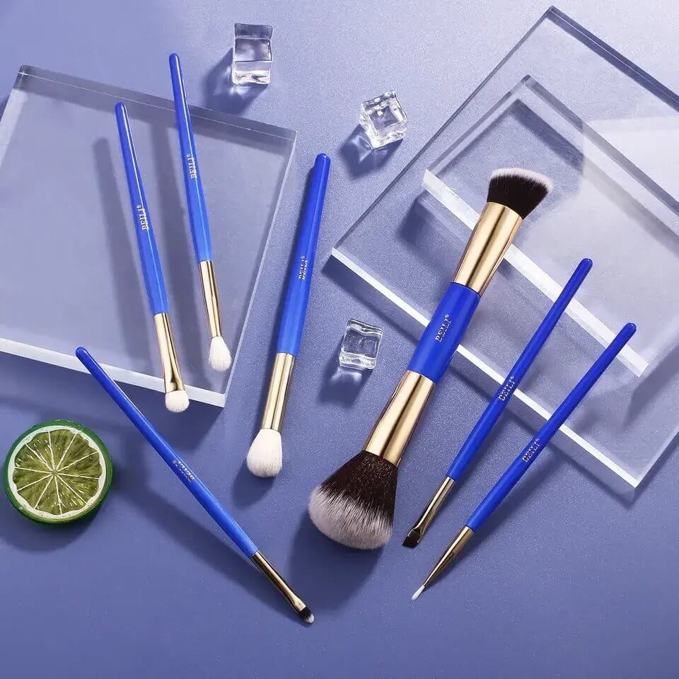Set pensule Make-up Beili Blue 7