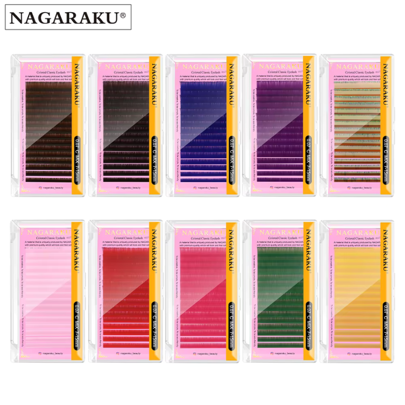 Extensii Gene Color Nagaraku Albastru Mix