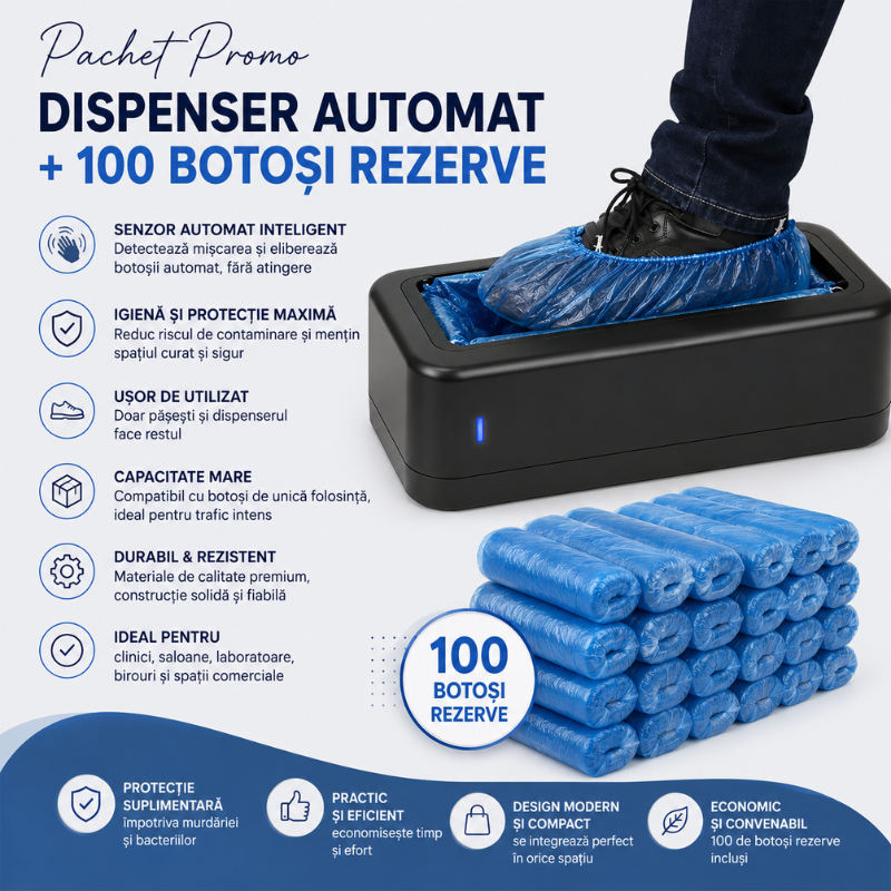 Dispenser Automat + 100 Botoși Rezerve