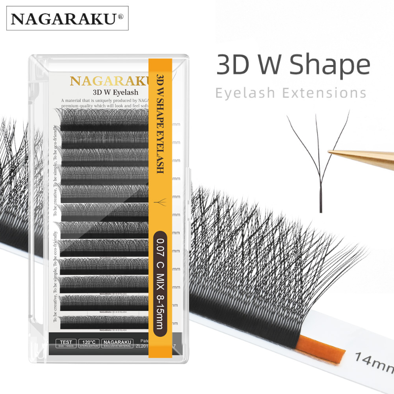 Extensii Gene Nagaraku 3D W gata facute, 12 linii
