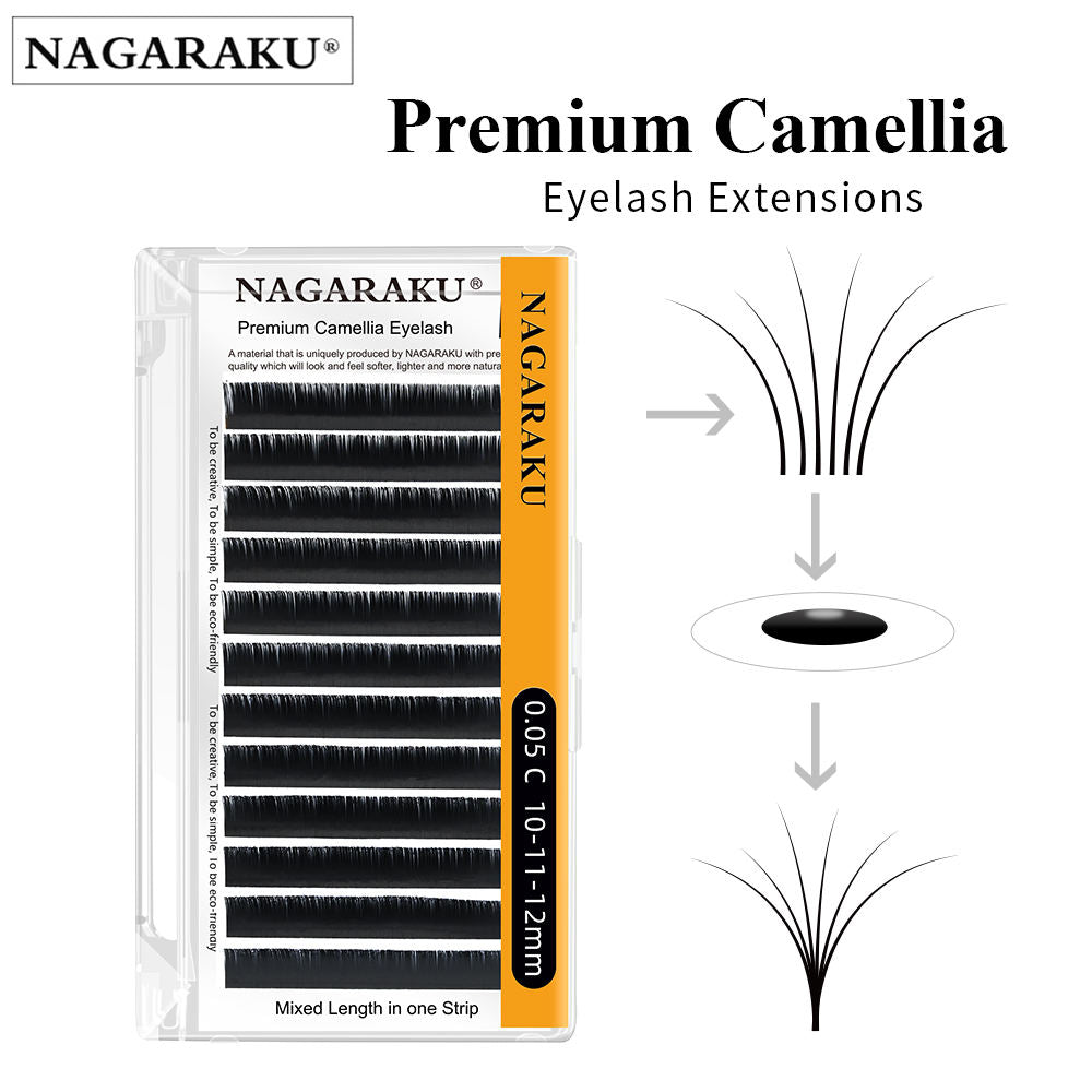 Extensii Gene Premade Nagaraku Camellia Premium Volume