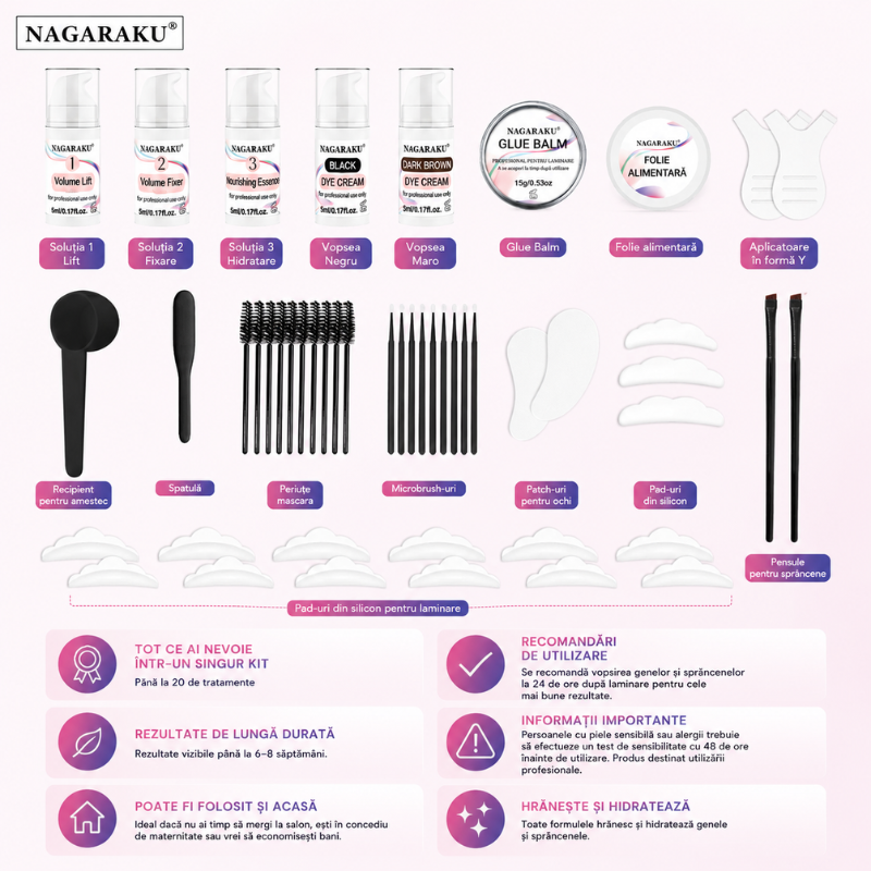 Kit Complet Nagaraku – Gene și Sprâncene