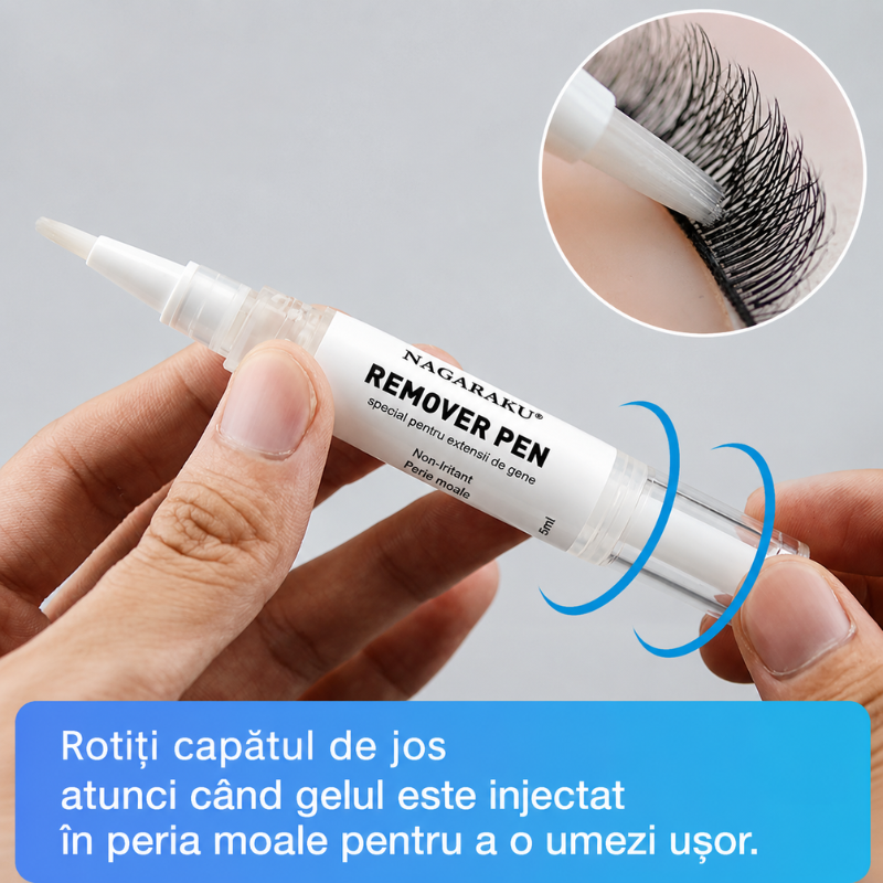 Remover Pen Nagaraku Pentru Extensii Gene