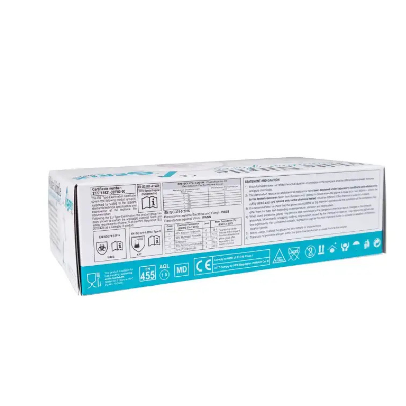 Manusi Nitril Nepudrate Albe 3.5g Serix White 100BUC