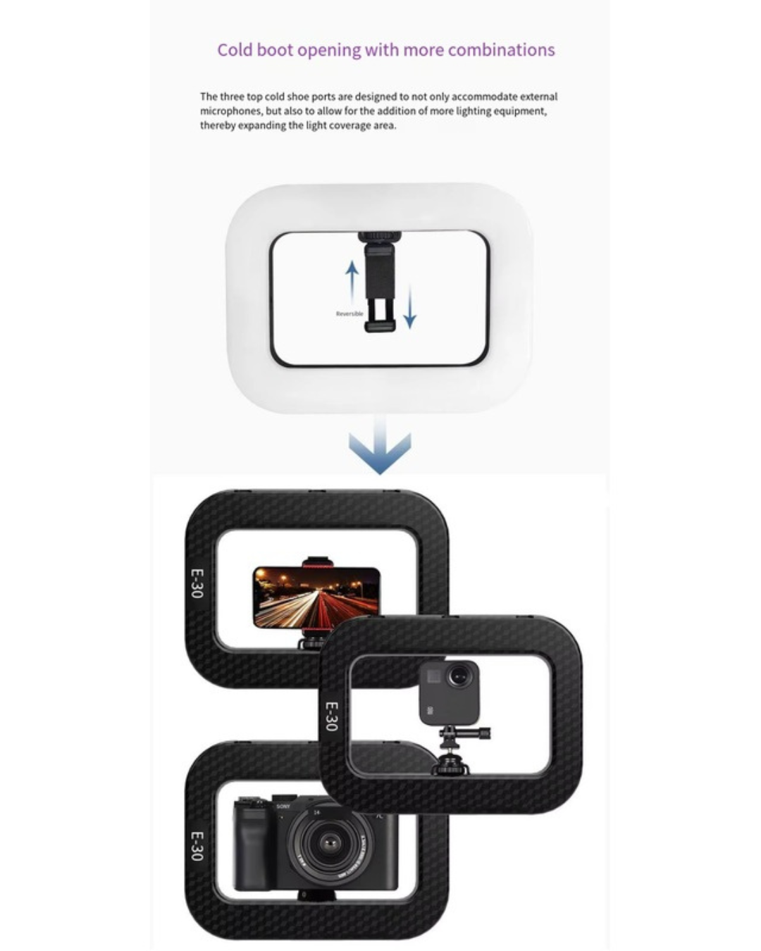 Lampa LED E-30 Pentru Telefon Si Camera