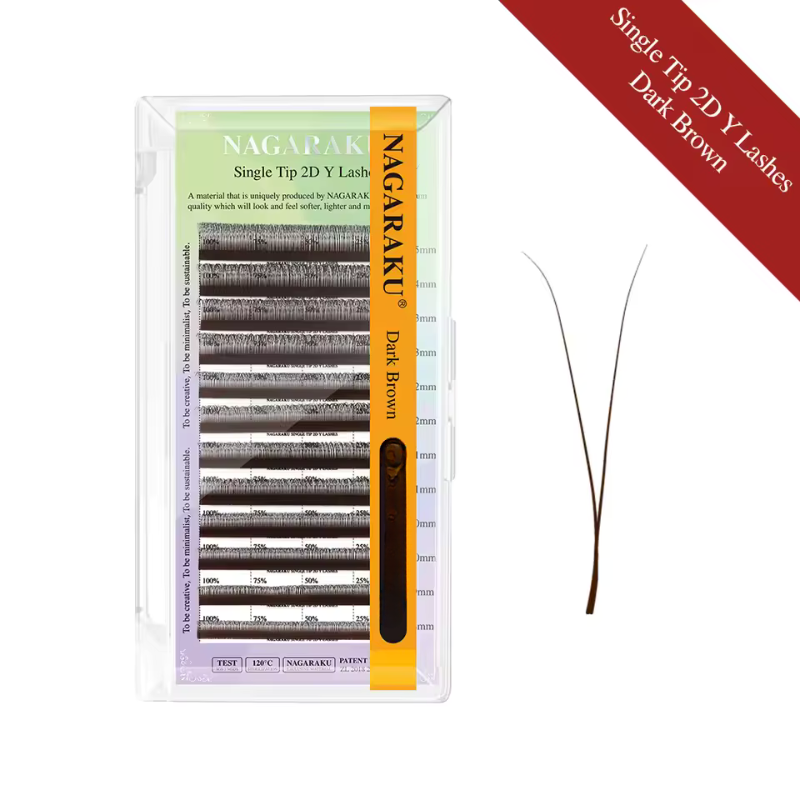 Extensii Gene Nagaraku Single Tip 2D Y Dark Brown