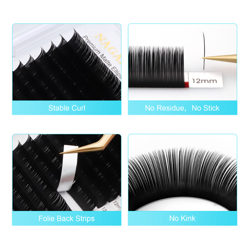 Extensii Gene Nagaraku Flat Matte Ellipse