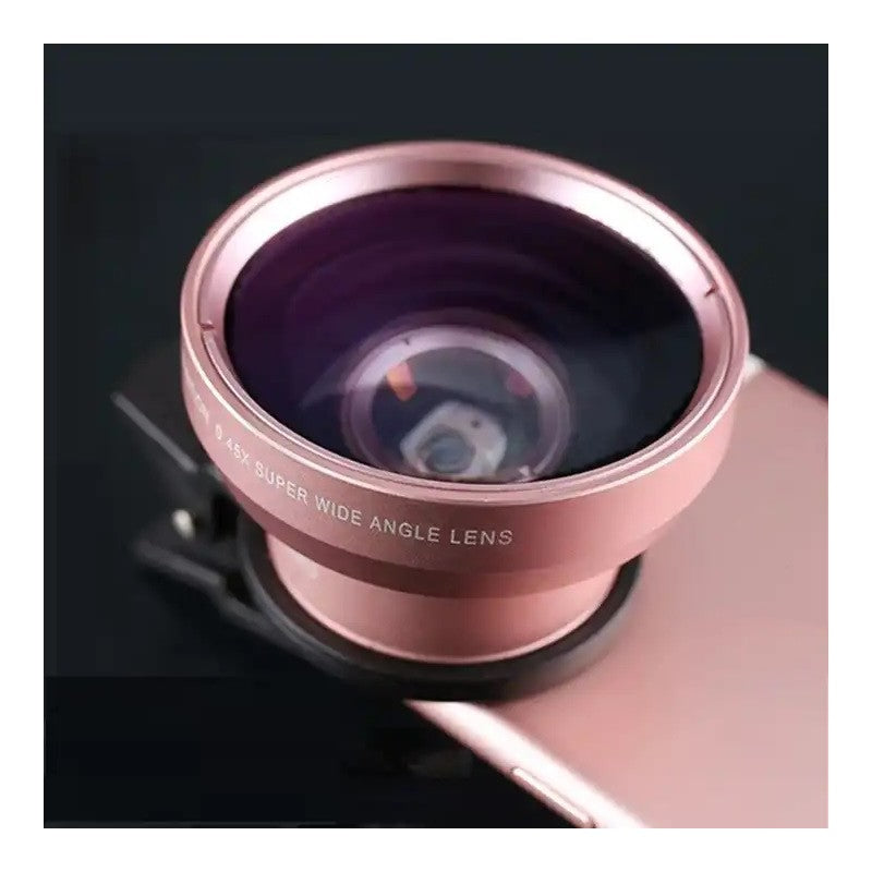 Lentila Macro HD 2in1 Cu Prindere Universala Super Wide 0.45X