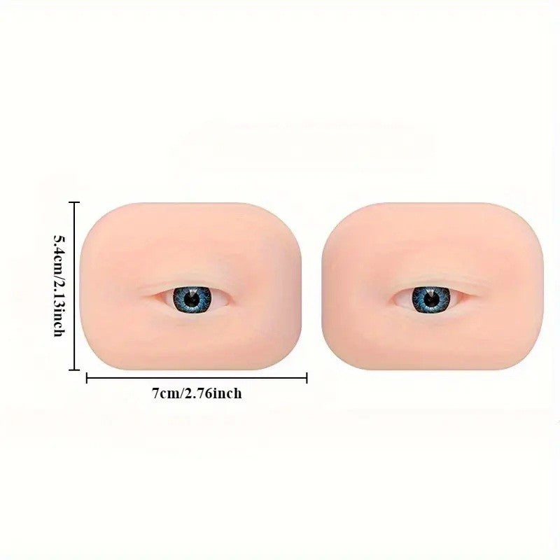 Modele Realiste De Ochi Din Silicon 5D Pentru Practica Gene,Sprancene Si Machiaj